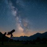 Observación con telescopio