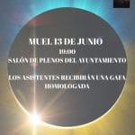 Eclipse solar 2026: charla gratuita en Muel (Zaragoza)