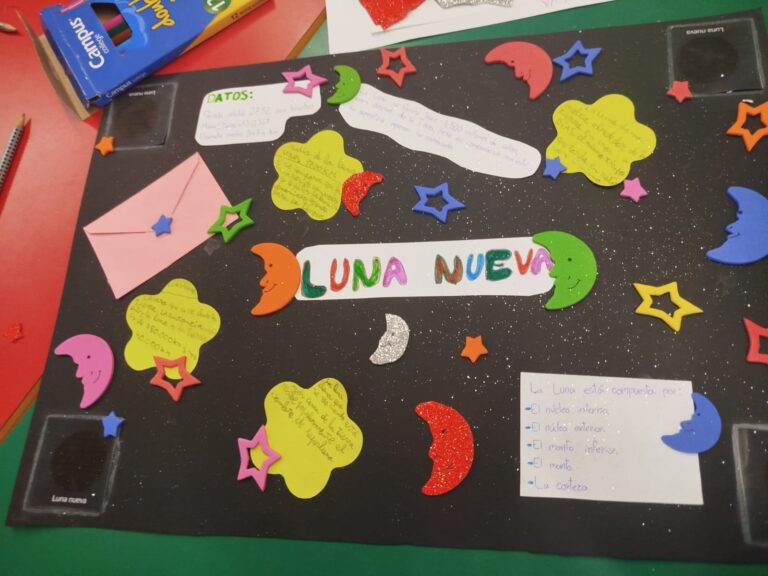 Taller astronómico en el cole de Benasque