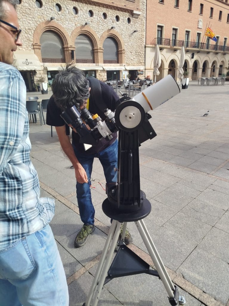 Observando el Sol desde el CEFCA (Teruel)