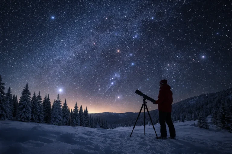 Observar el cielo en invierno