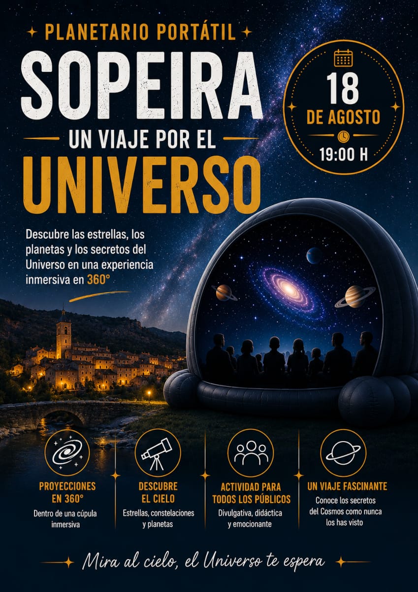 Planetario móvil en Sopeira (Huesca)
