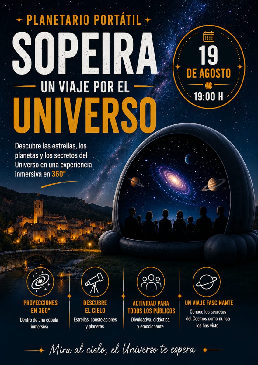 Planetario móvil en Sopeira (Huesca)