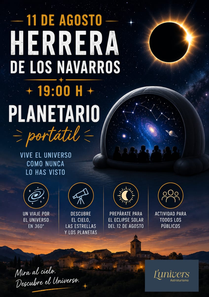 El planetario portátil llega a Herrera de los Navarros