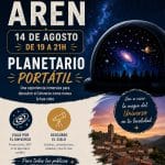 Planetario móvil en Arén (Huesca)
