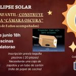 Taller infantil en Calatorao para observar el eclipse