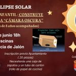 Construye un visor para eclipses: taller de astronomía en Plasencia de Jalón