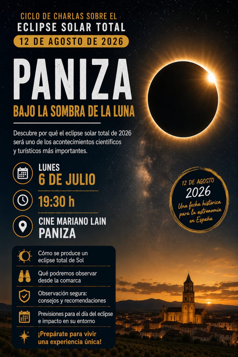 Charla sobre el eclipse total de Sol en Paniza