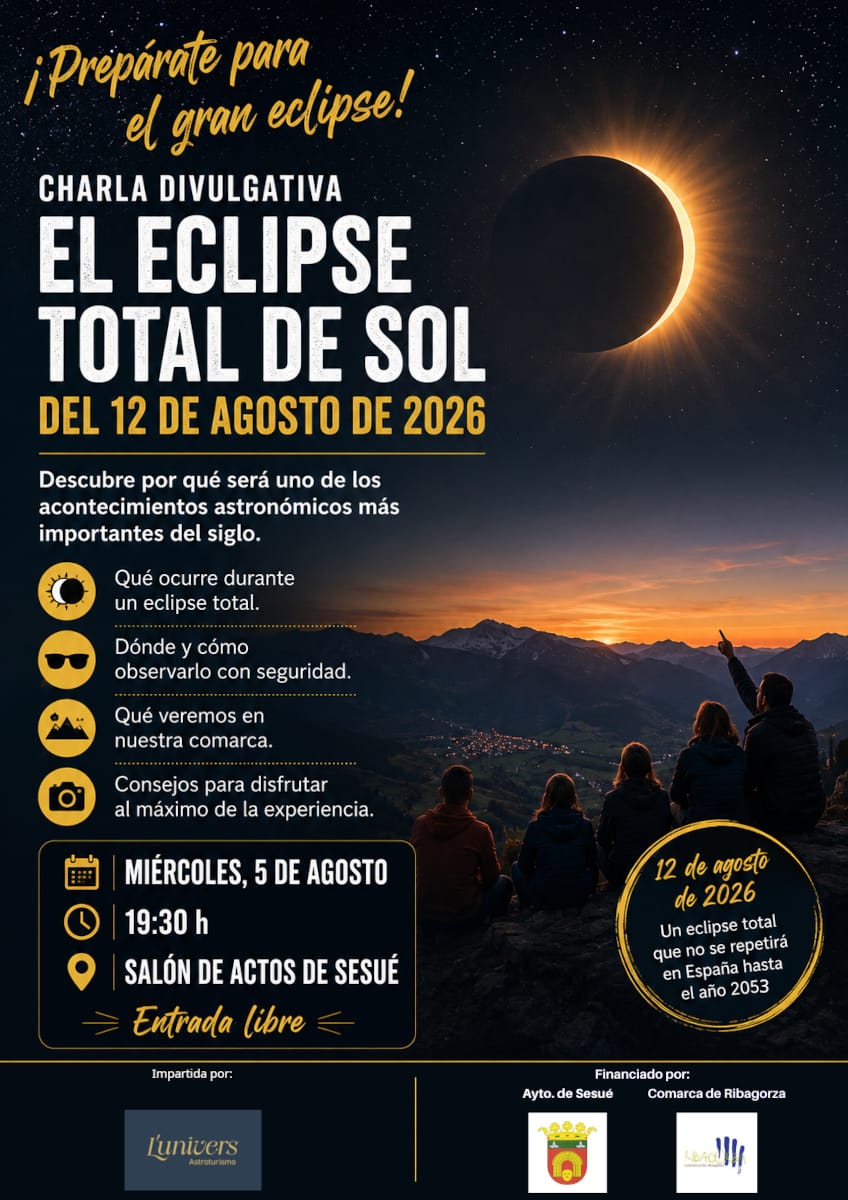 Charla sobre el eclipse en Sesué (Huesca)