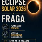Eclipse solar 2026 en Fraga