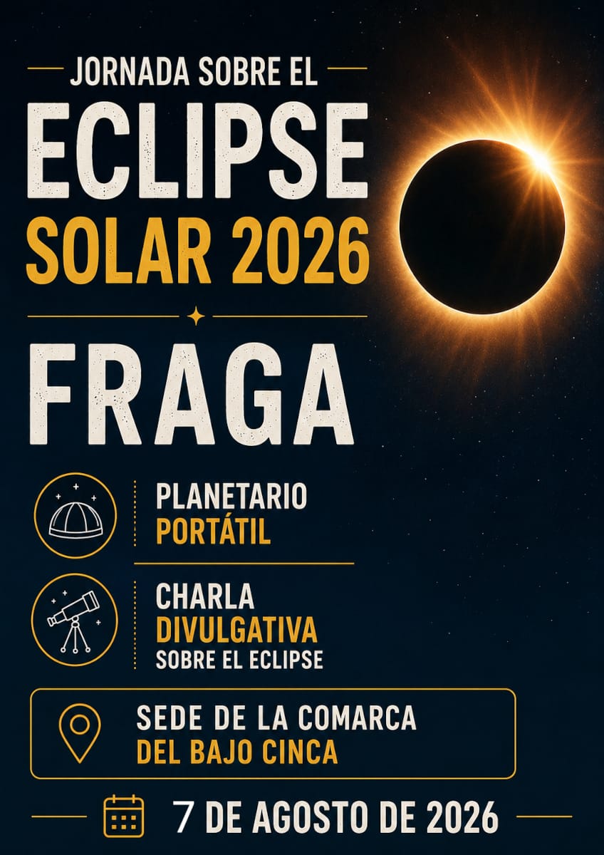 Eclipse solar 2026 en Fraga