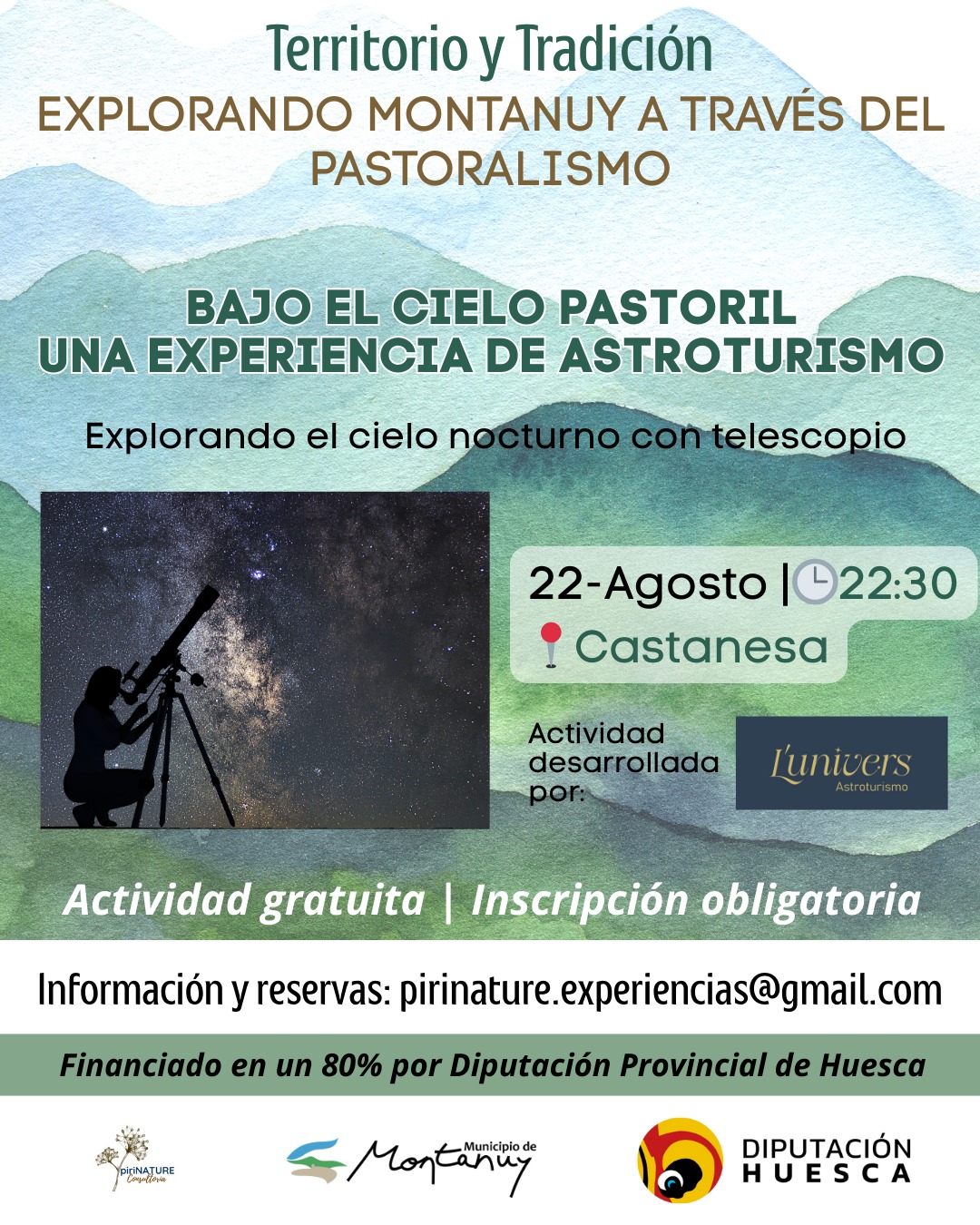Experiencia de Astroturismo en Castanesa (Huesca)